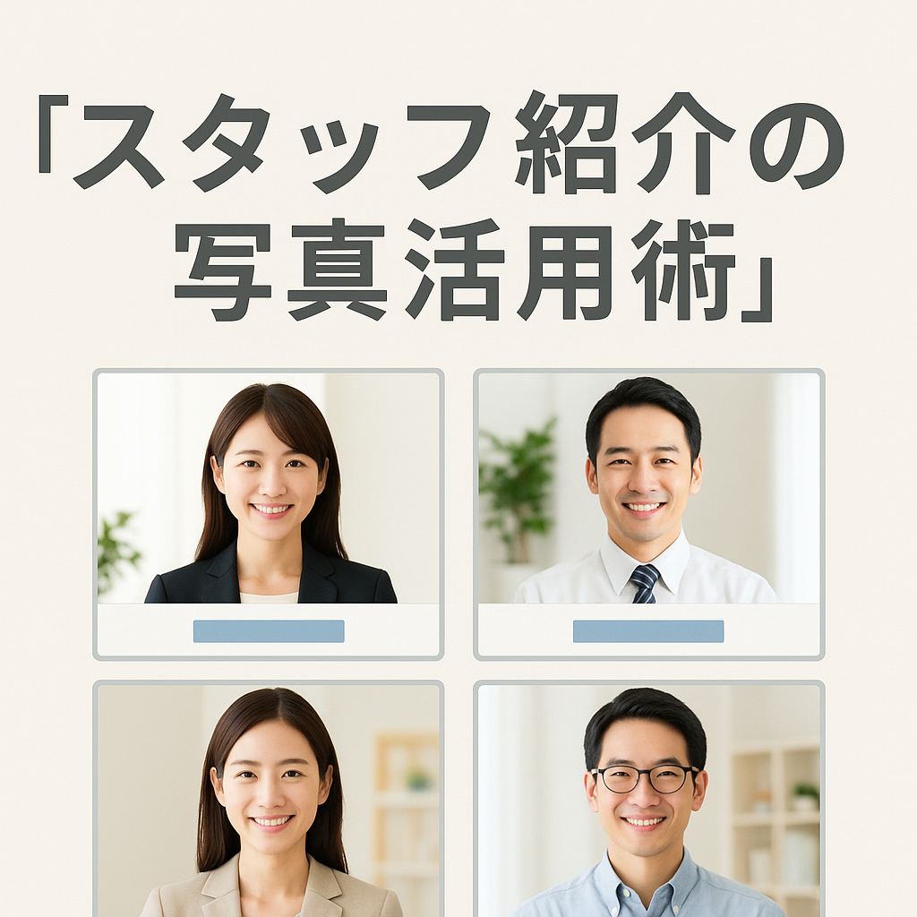 【Tplus株式会社が教える】スタッフ紹介の写真活用術